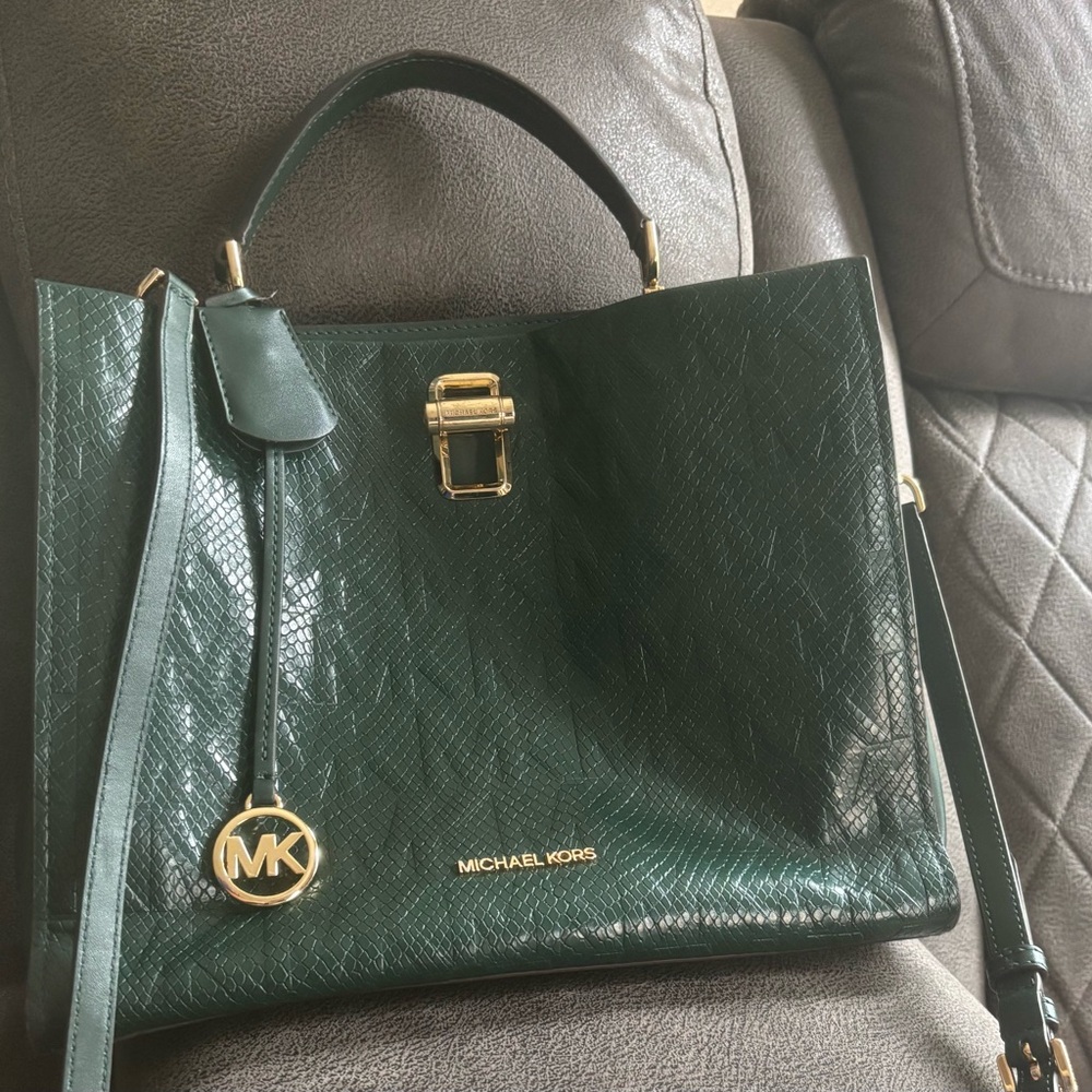 Michael Kors Green Tote Bag